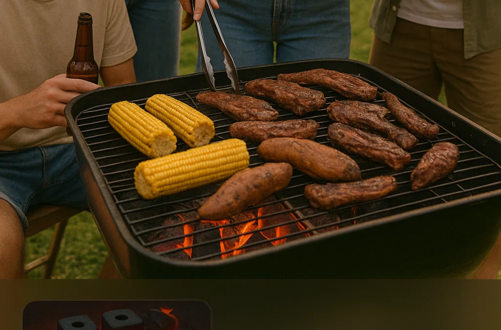 環保四角無煙炭(竹炭) 10kg - 郊野公園 BBQ