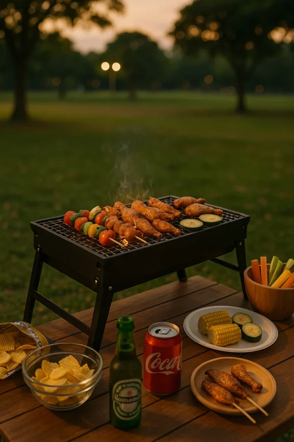 備長炭BBQ燒烤套裝 連燒烤爐 (3-5人) - 郊野
