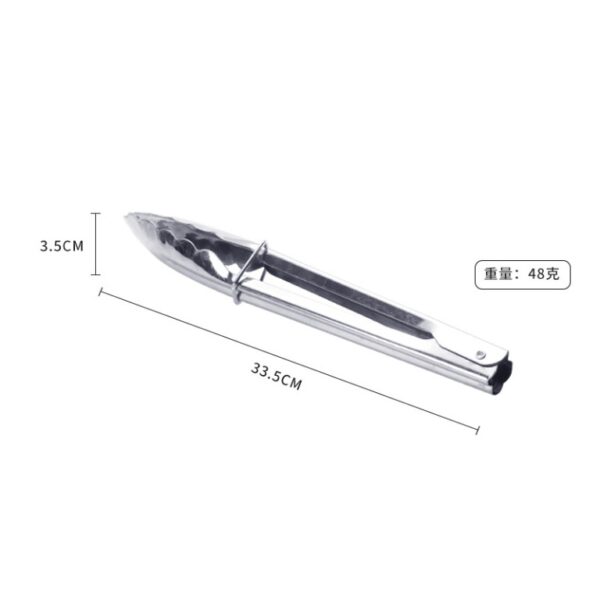 33.5cm 不鏽鋼燒烤夾】精緻實用｜戶外、家用燒烤夾取的完美選擇
